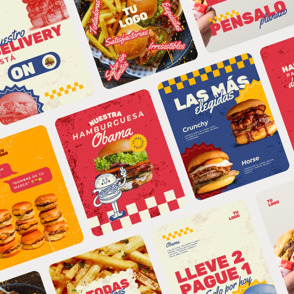 Templates hamburguesas